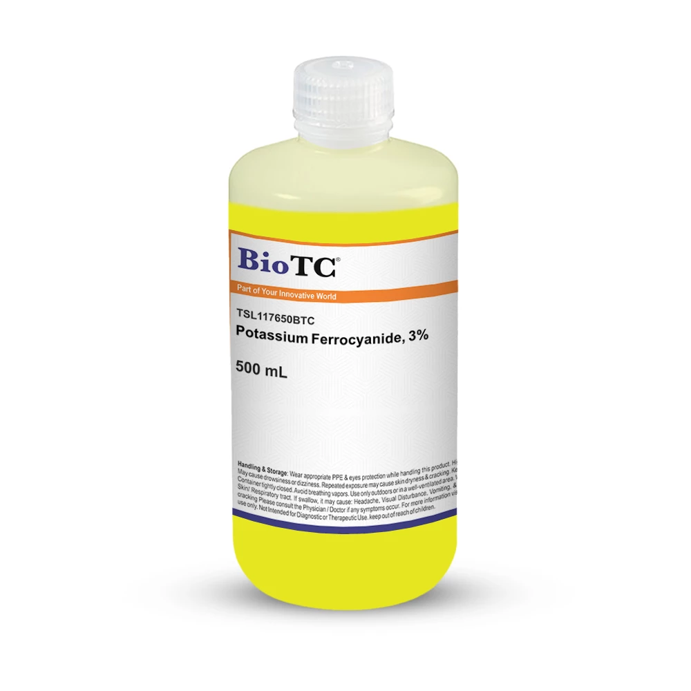Potassium Ferrocyanide, 3% - 500mL